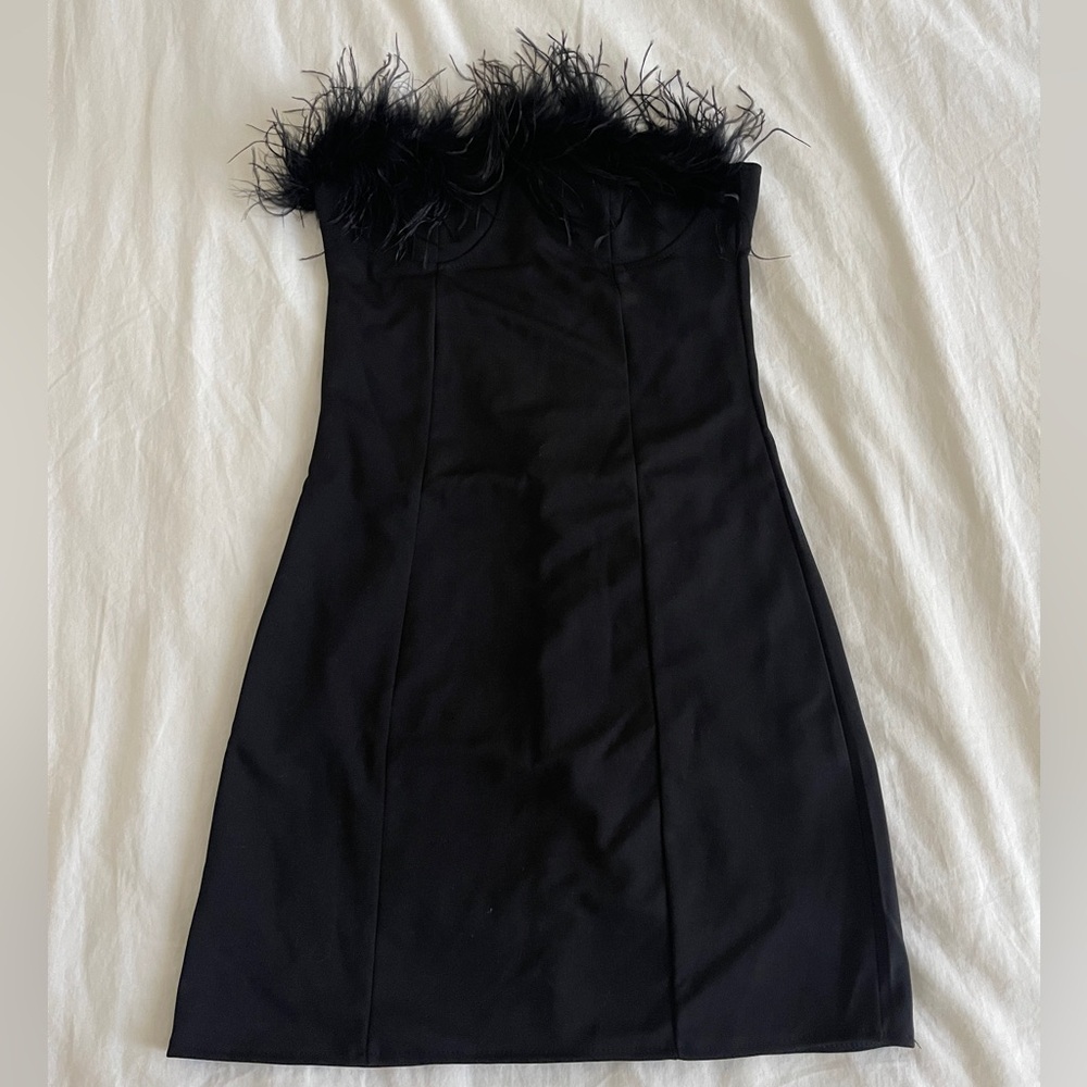 Vintage fancy feather dress